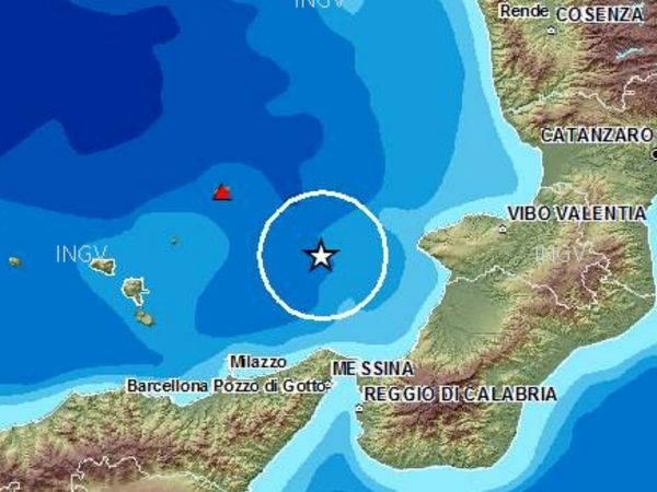 Scossa di terremoto a largo di Vibo Valentia